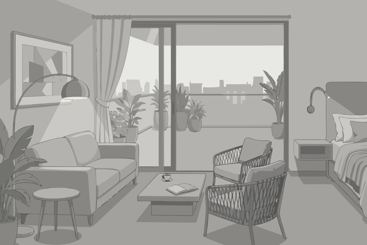Apartamento de 1 dormitorio